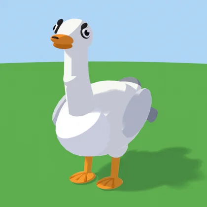 Giant Goose with a long neck