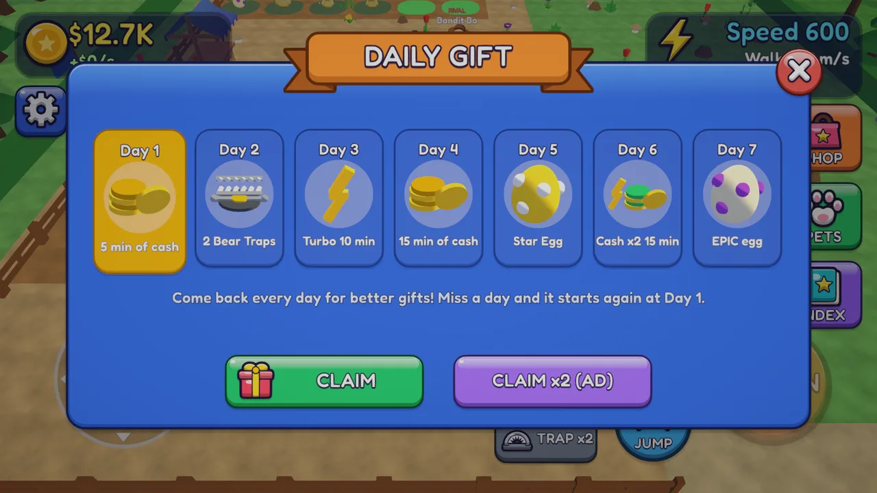 The 7-day daily gift